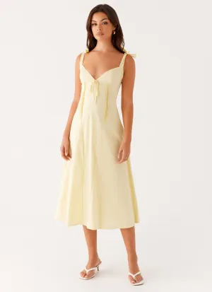 Adela Midi Dress - Yellow