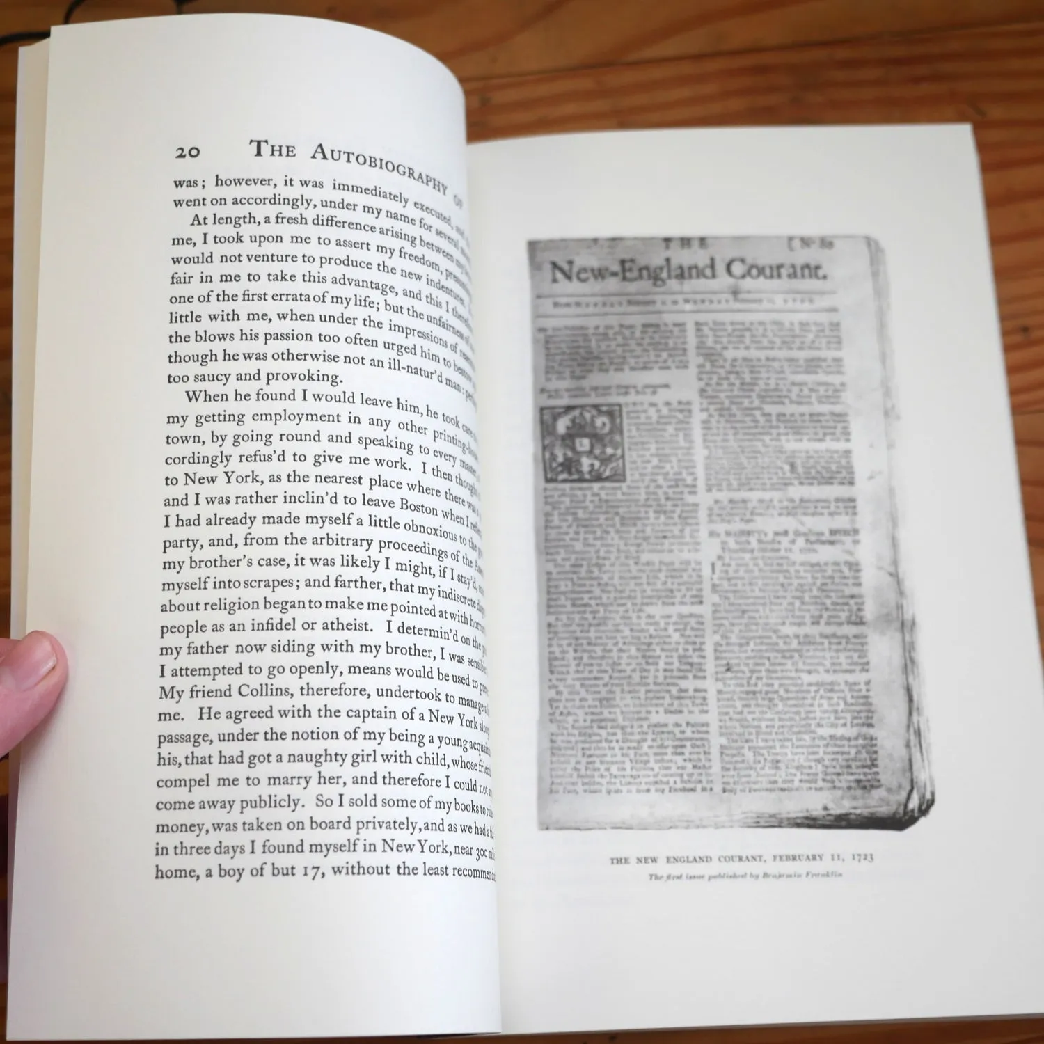 Autobiography of Benjamin Franklin with Notebook