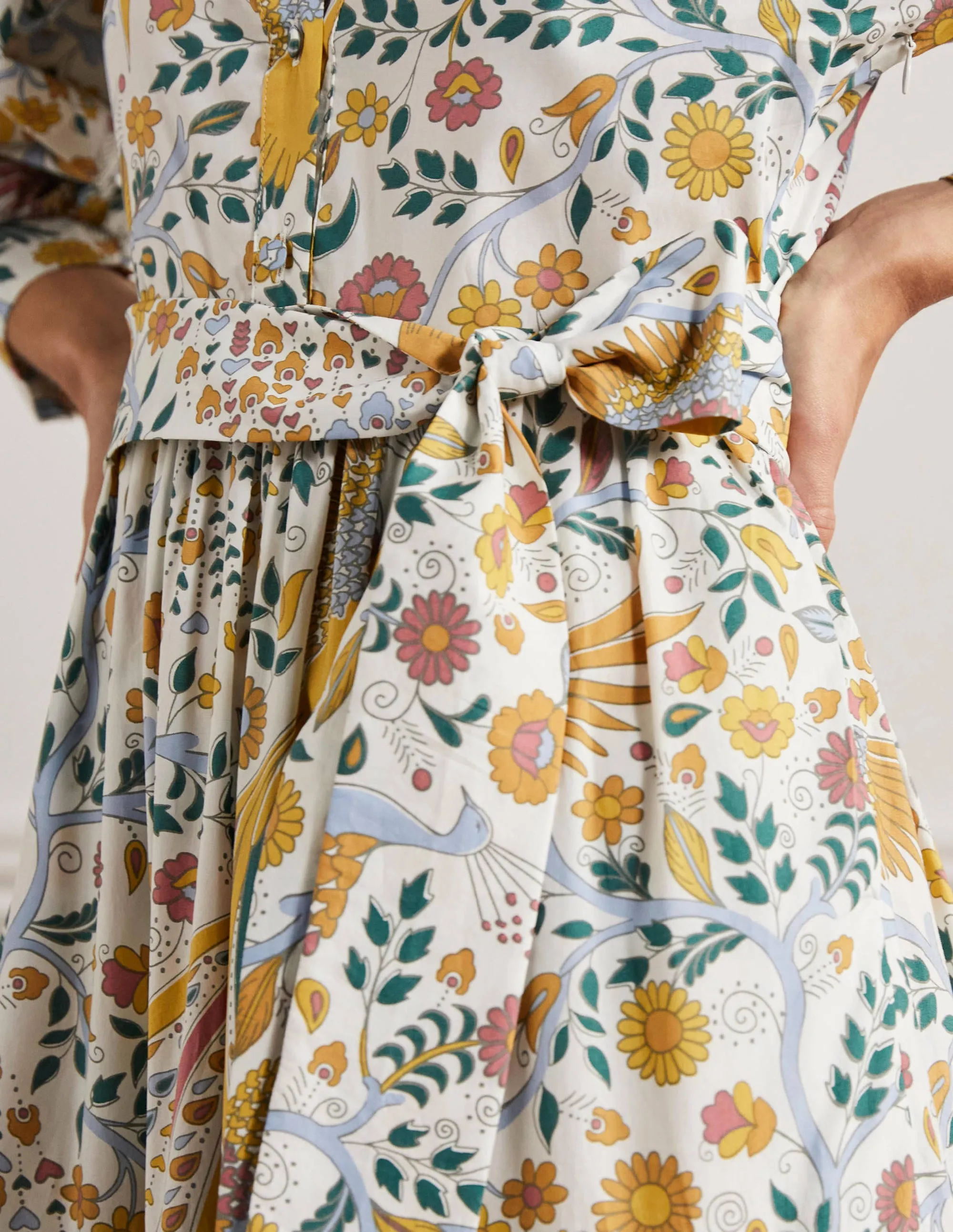 Ava Tiered Maxi Dress-Multi. Enchanting Peacock