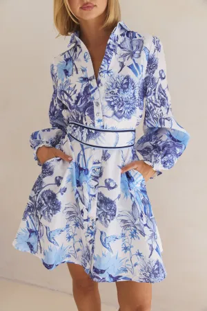 Azure Mini Dress (Blue)