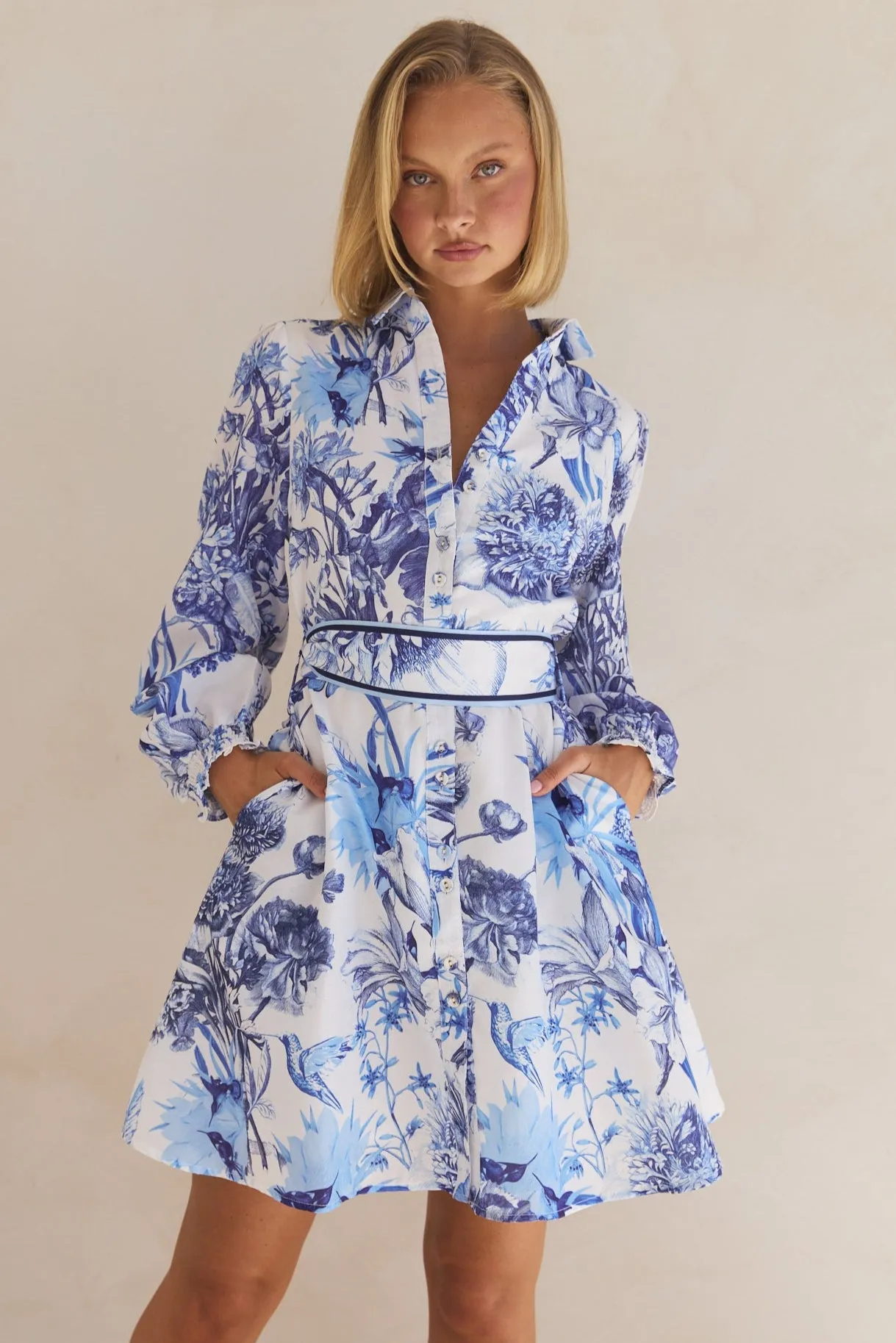 Azure Mini Dress (Blue)
