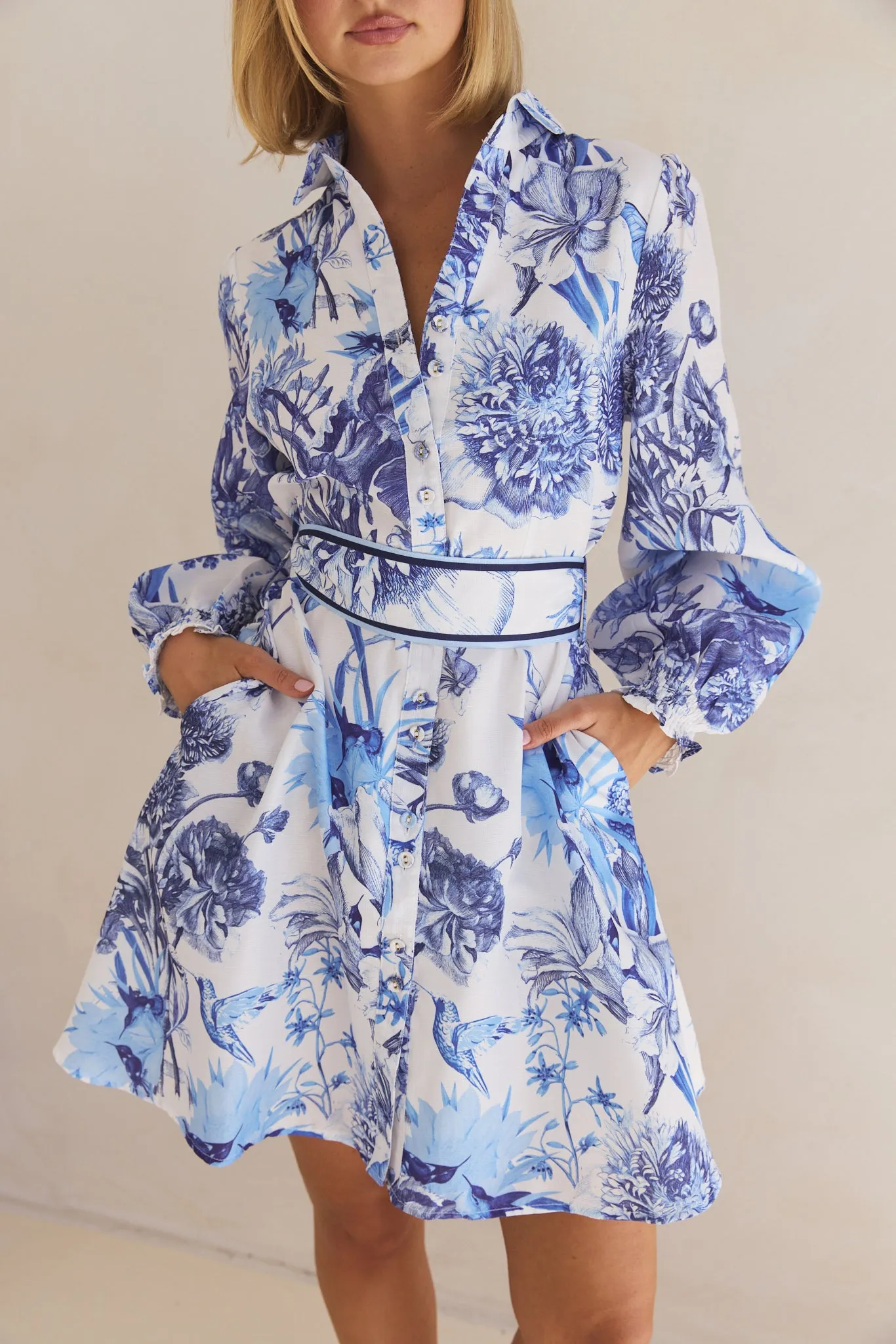 Azure Mini Dress (Blue)