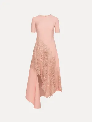 Bellflower Guipure & Wool Dress
