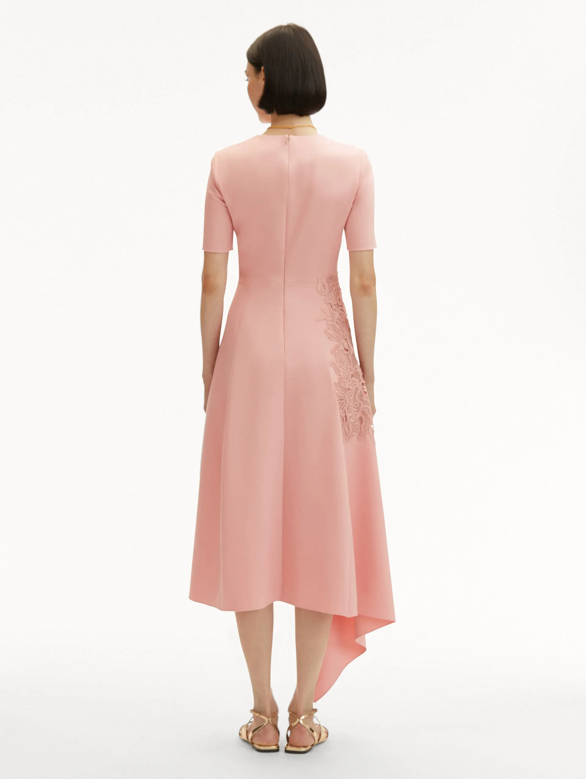 Bellflower Guipure & Wool Dress