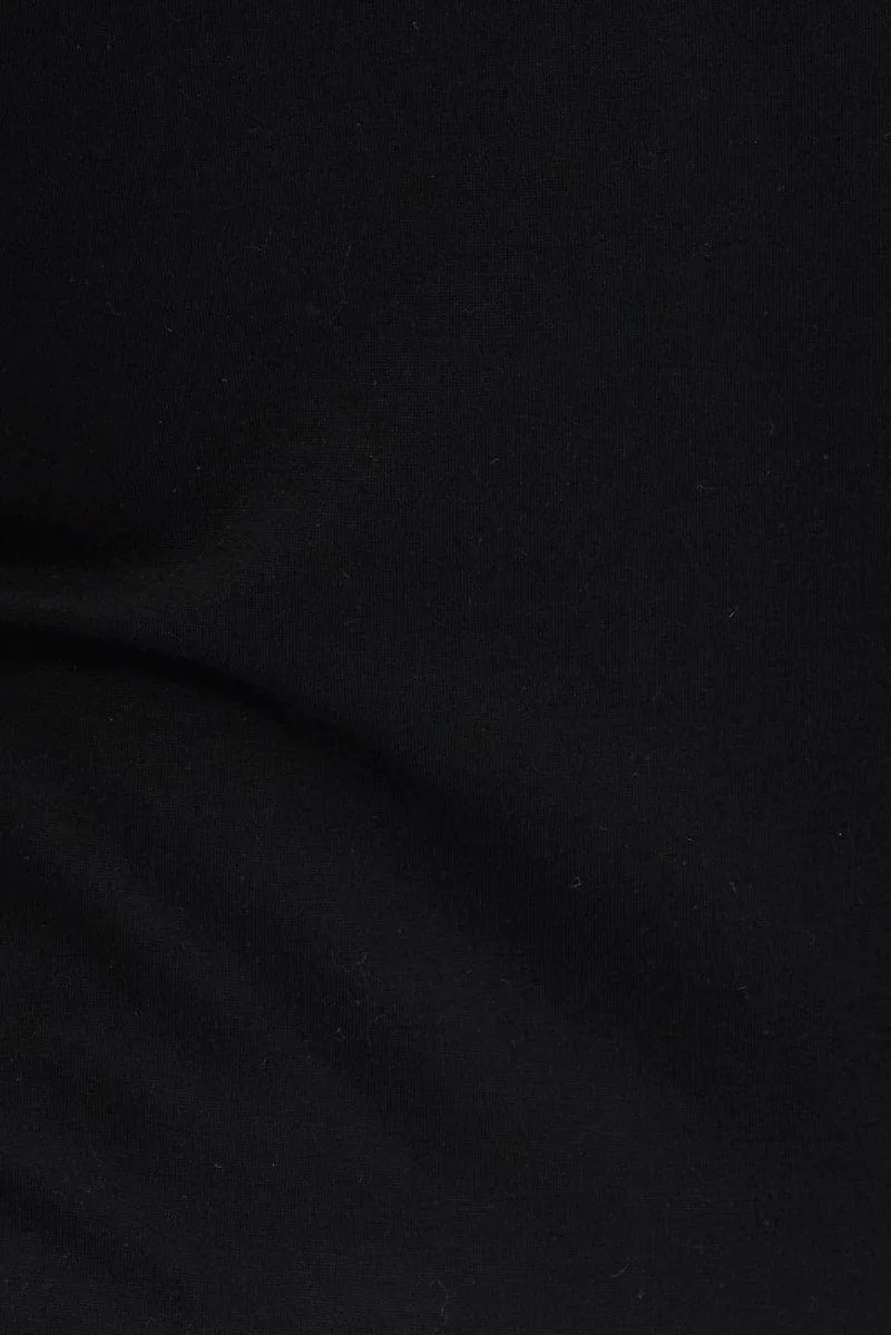 Black One Shoulder Cut Out Maxi Dress