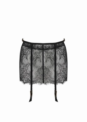 Camelia Skirt Suspender (Black)