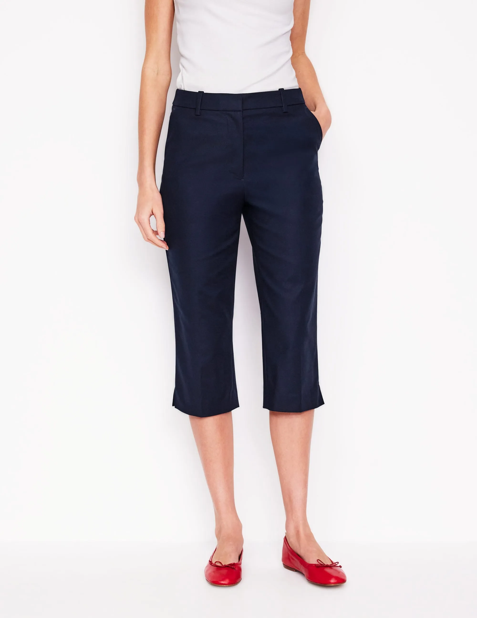 Capri Trousers-Navy