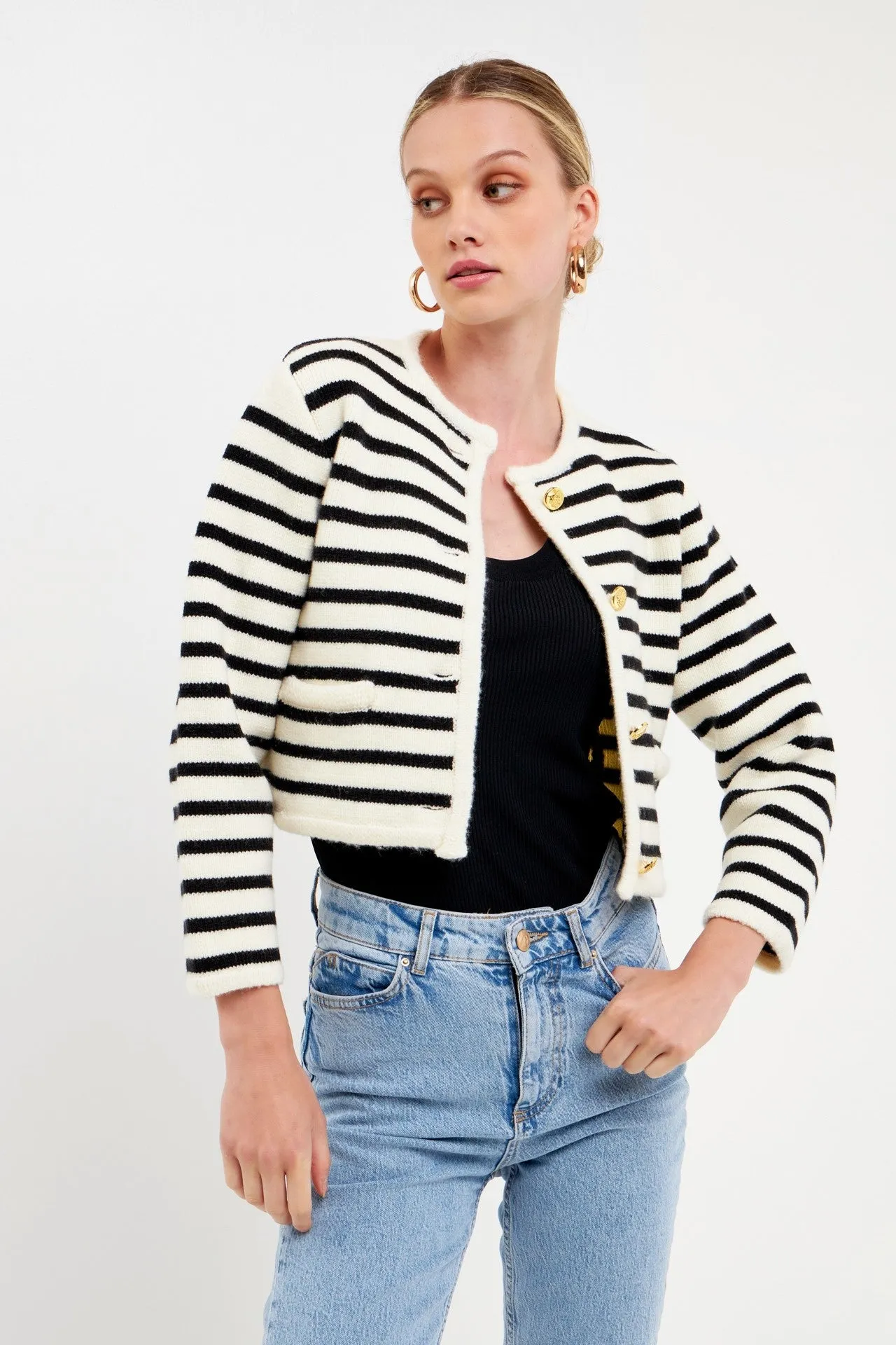 Cara Striped Cardigan