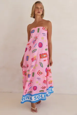 Cyrus Maxi Dress (Pink)