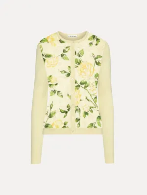 English Rose Guipure Inset Cardigan