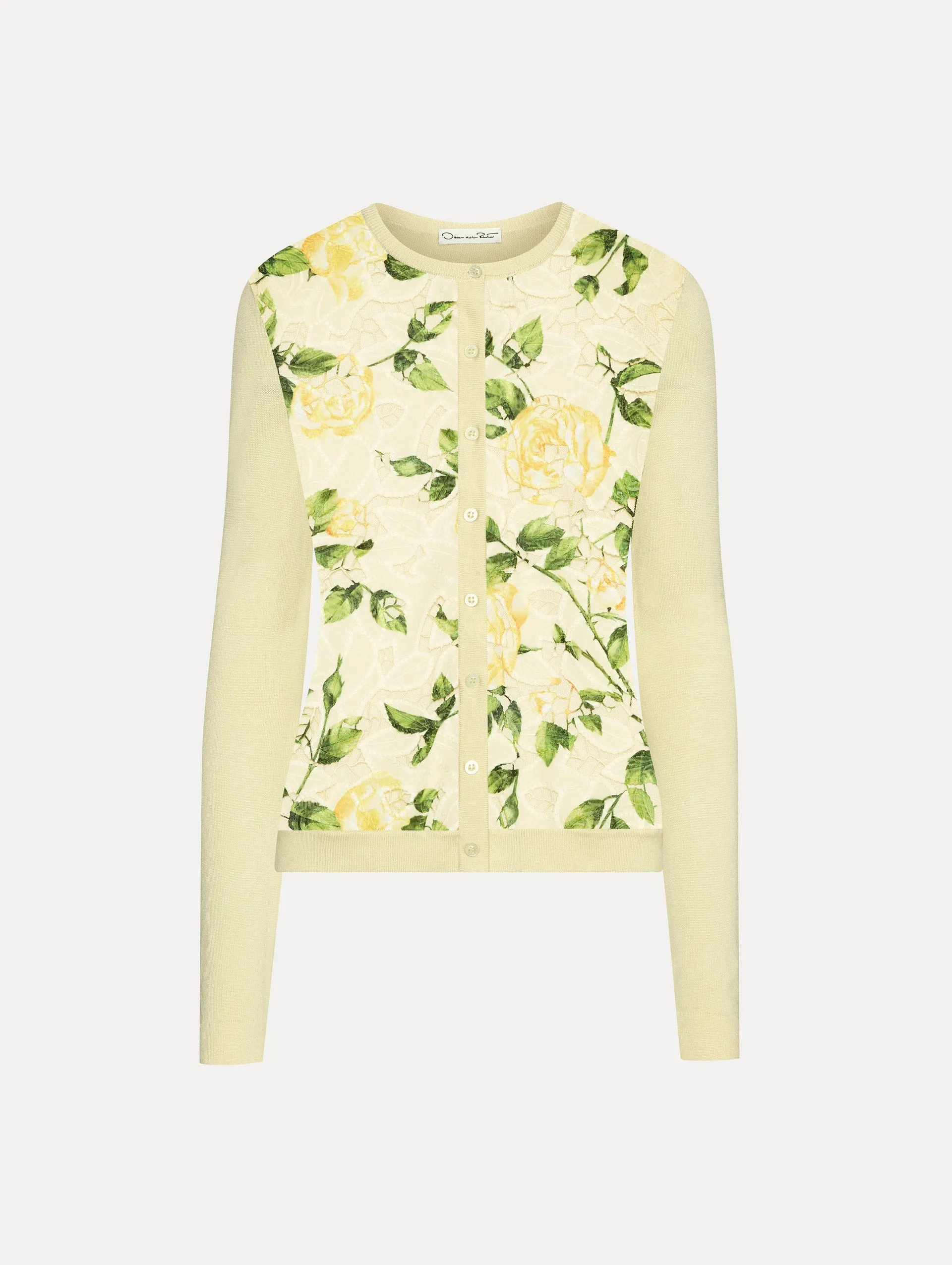 English Rose Guipure Inset Cardigan