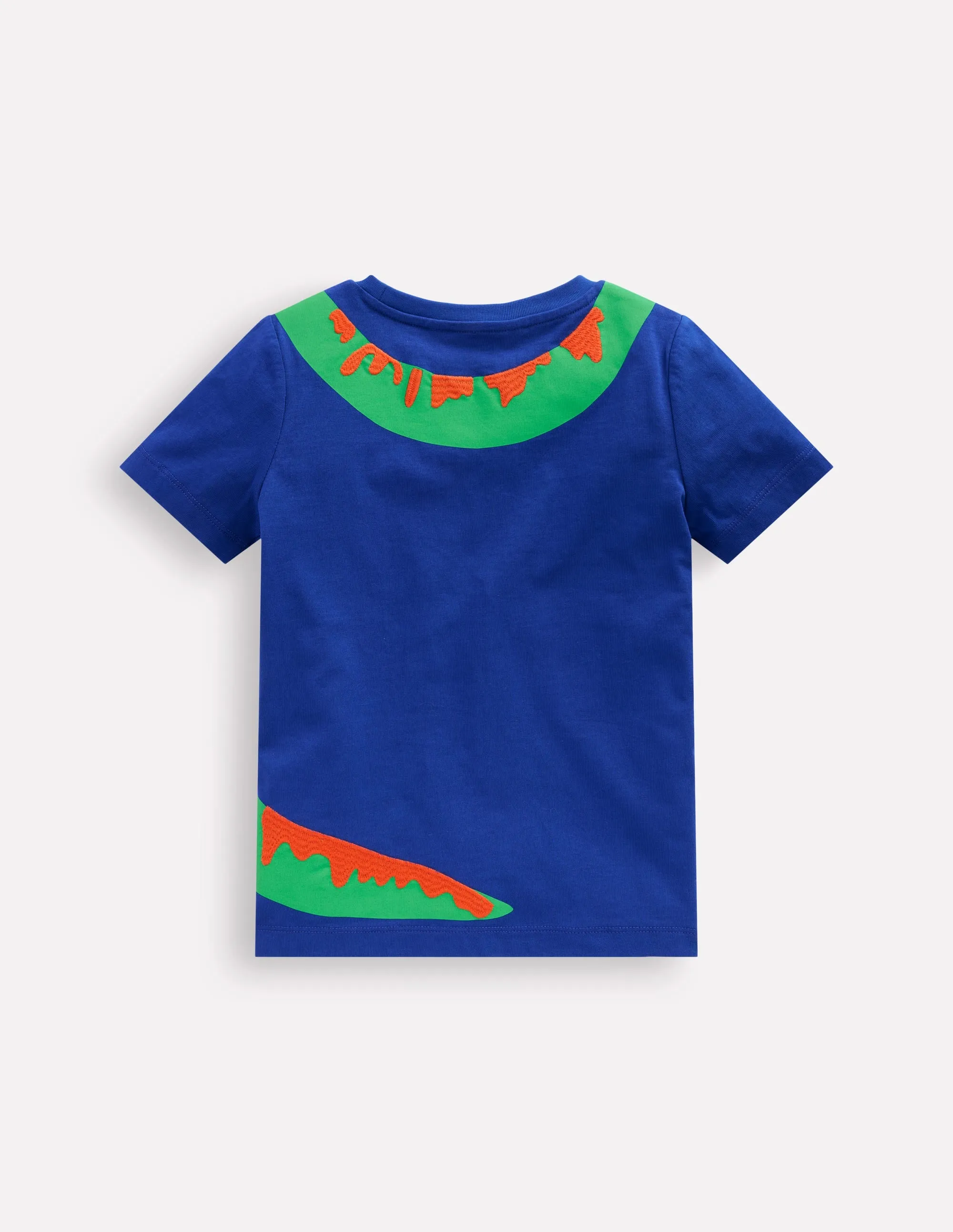 Fun Graphic T-shirt-Bright Blue Dino