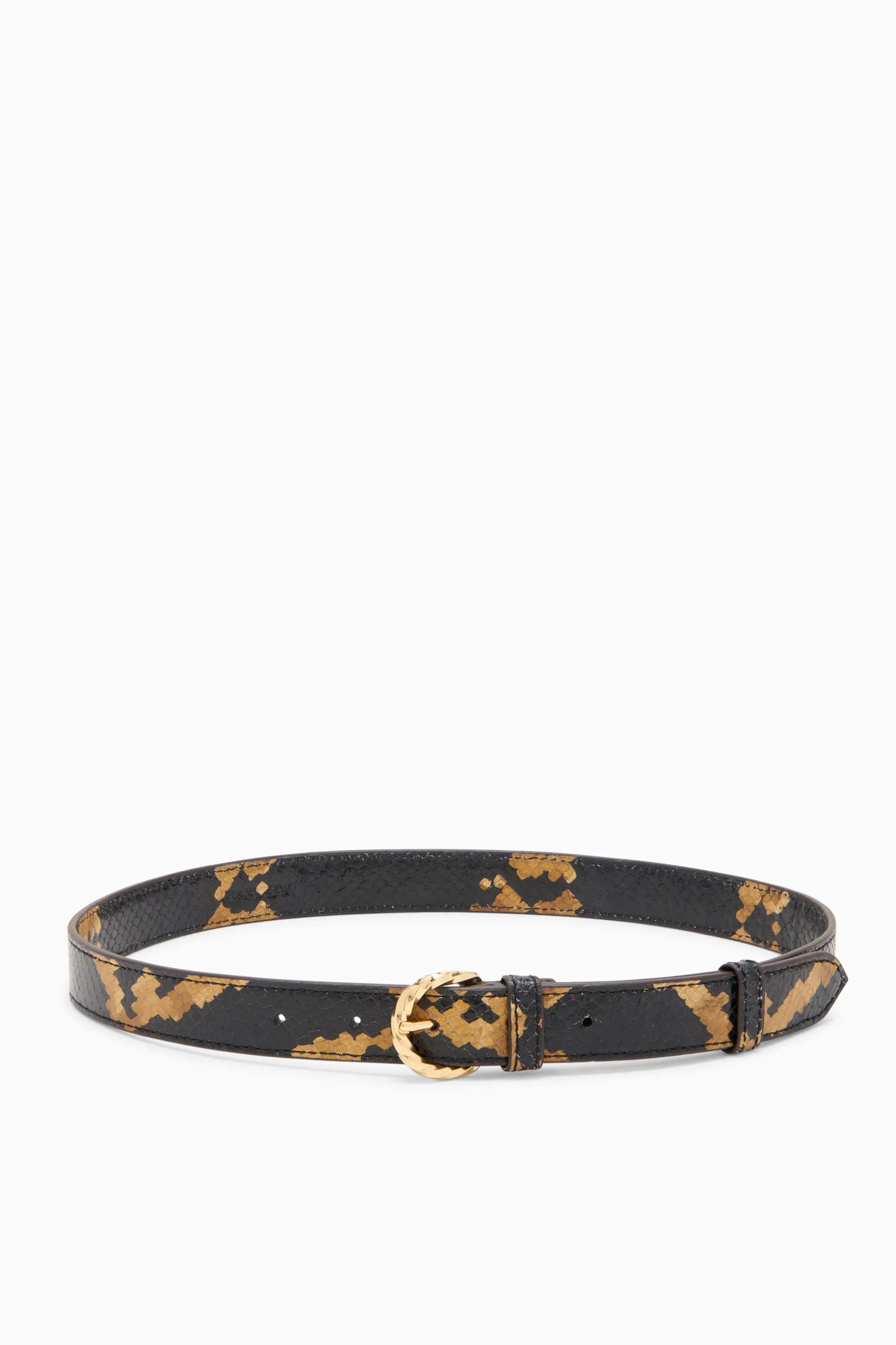 Gia Twisted Buckle Belt - Desert Exotic