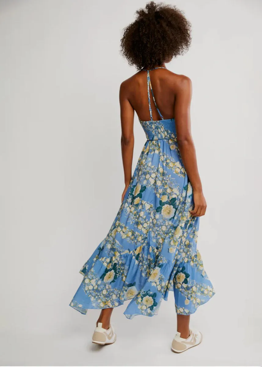 Heat Wave Printed Maxi - Allue Blue Combo