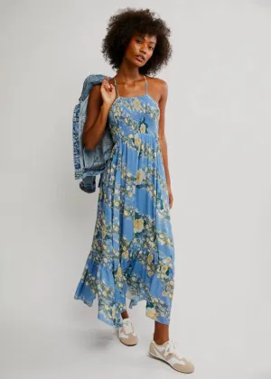 Heat Wave Printed Maxi - Allue Blue Combo