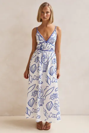 Isla Maxi Dress (White)