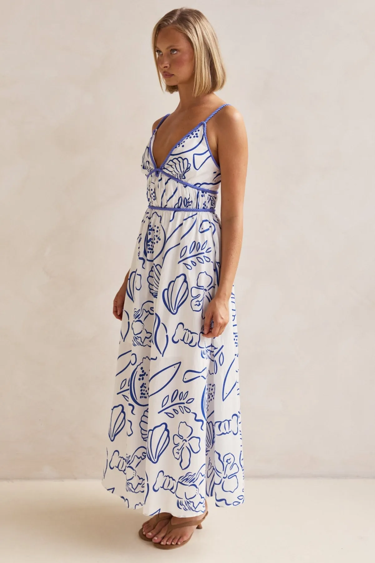 Isla Maxi Dress (White)
