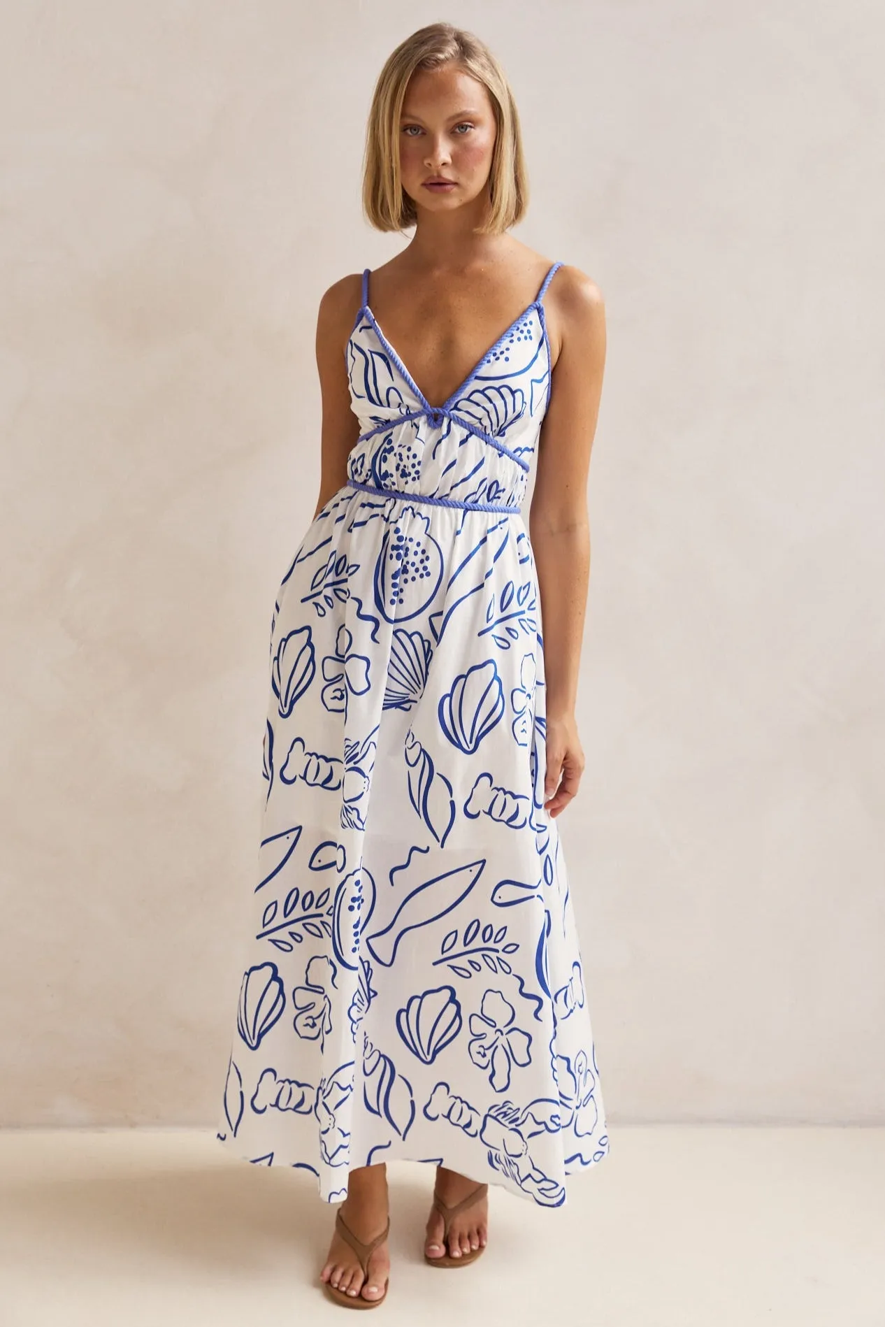 Isla Maxi Dress (White)