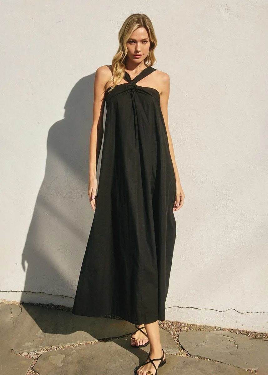 Kai Halter Maxi Dress - Black