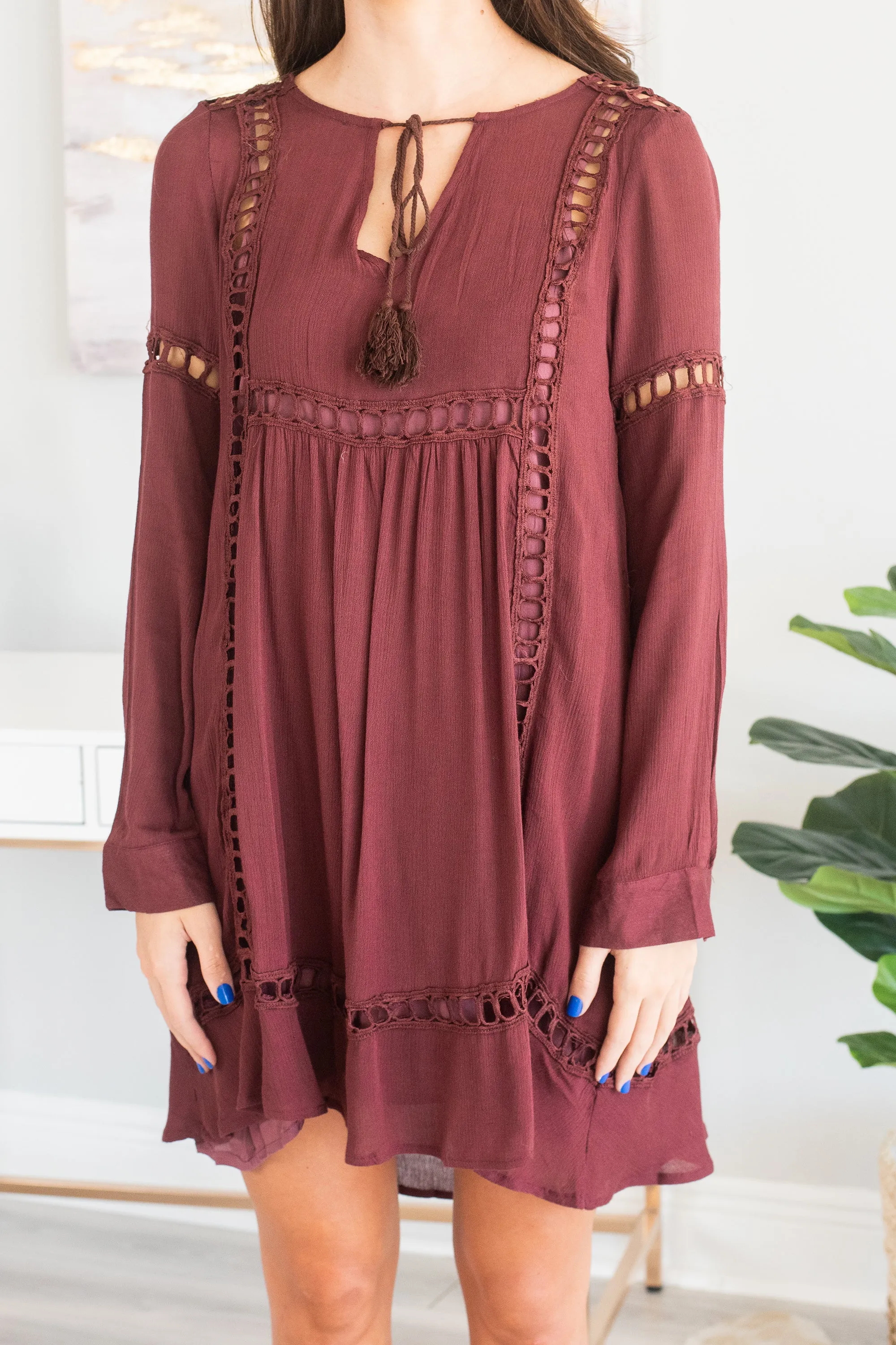 Living The Dream Plum Purple Boho Dress