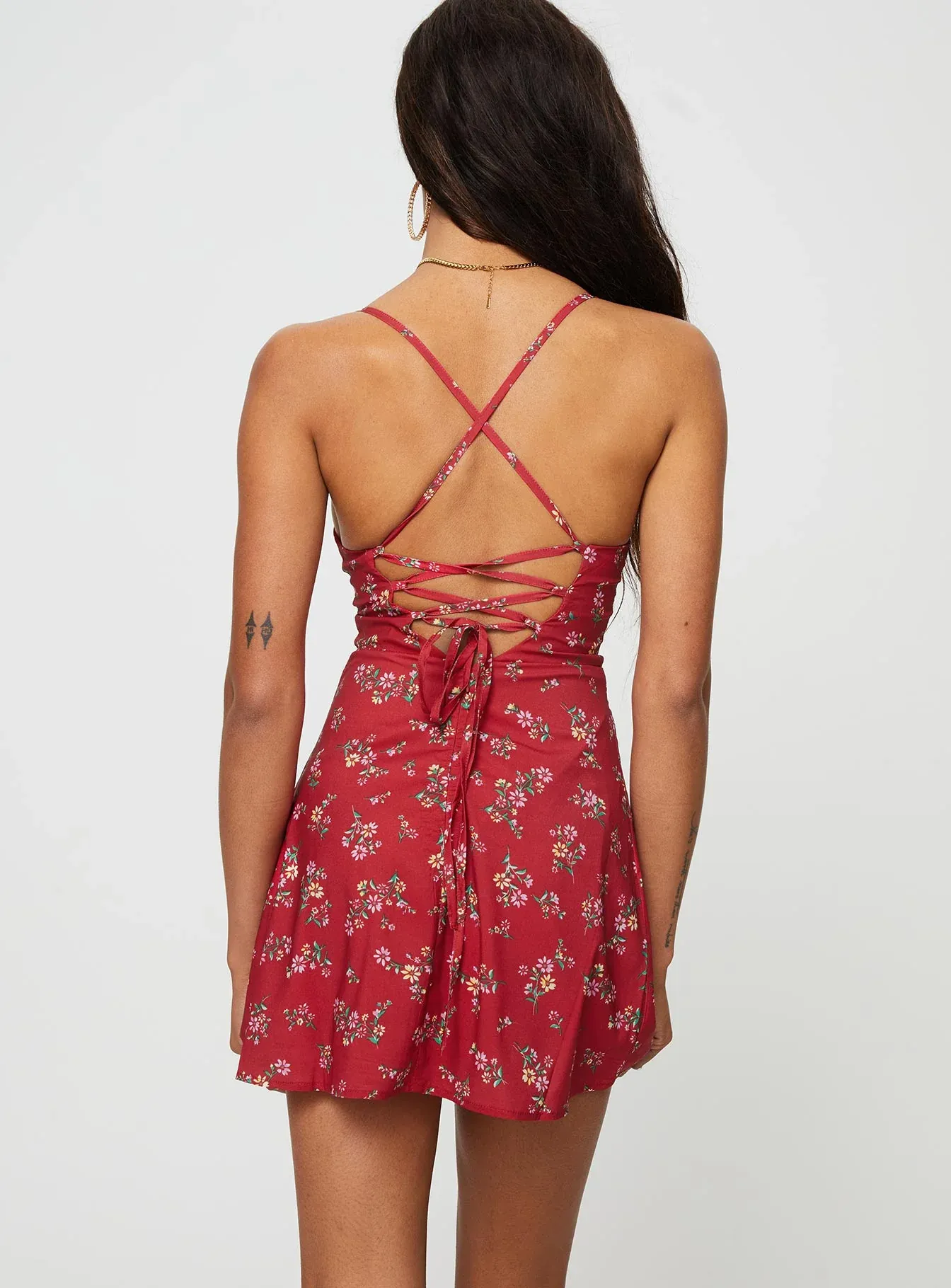 Marklea Mini Dress Red Floral
