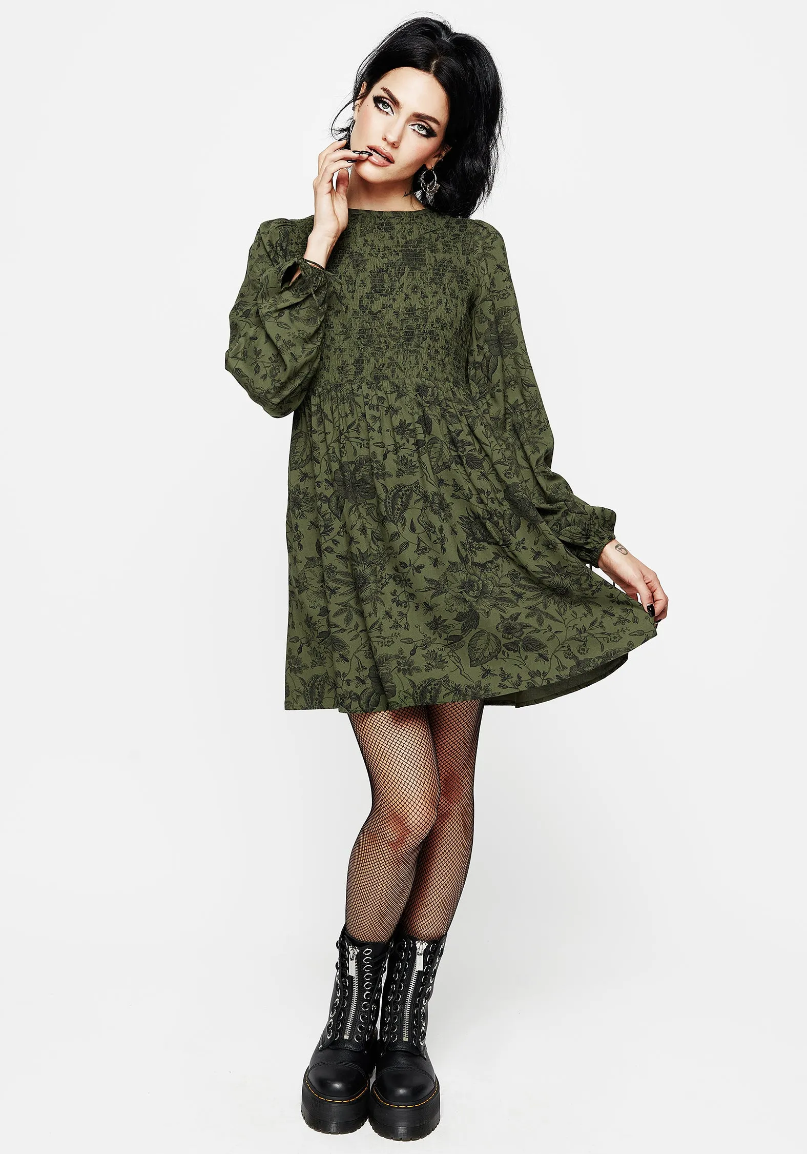 Meadowflowers Floral Print Mini Dress