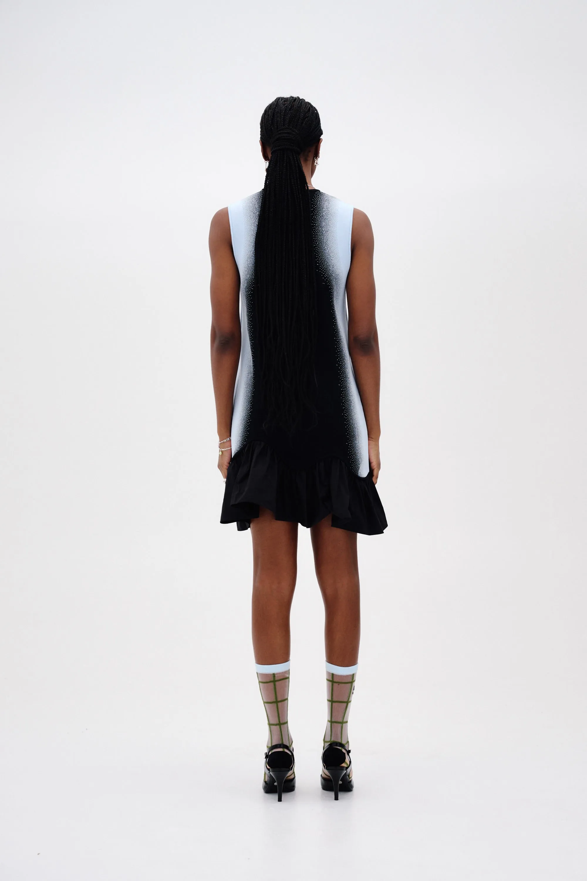 MOCHI MIXED MEDIA TANK DRESS