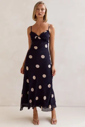 Olivia Midi Dress (Navy)