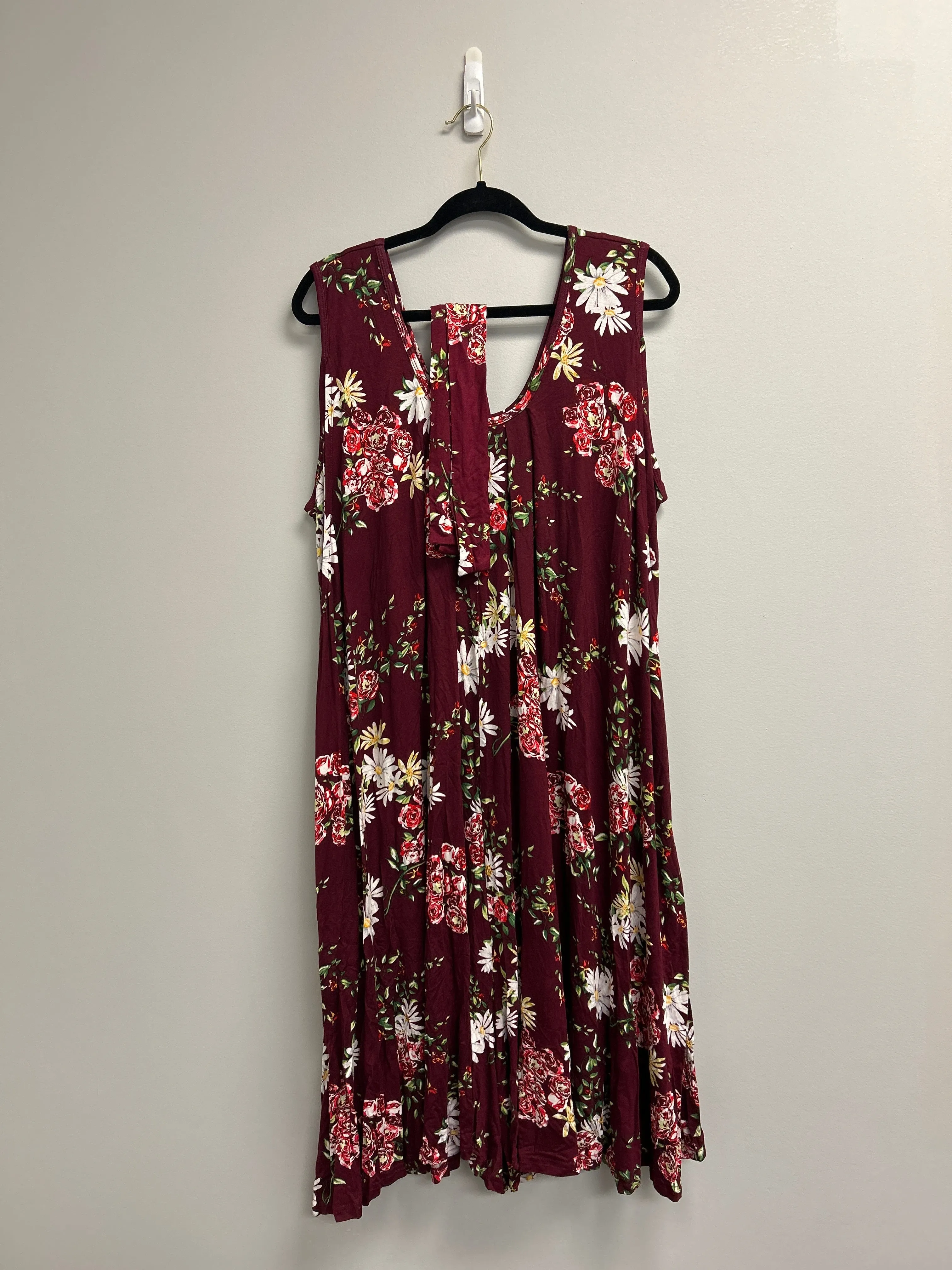Outlet 7208 - The Momper® Printed Nursing Romper - MAROON FLORAL - Plus