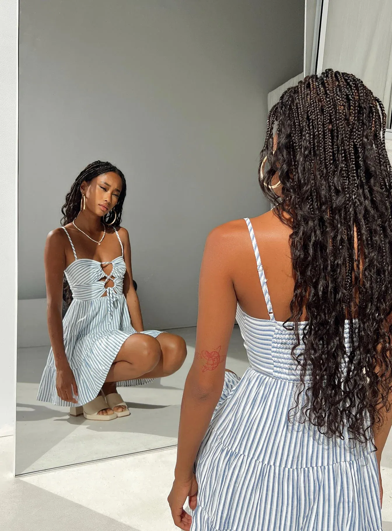 Rise Up Mini Dress Navy