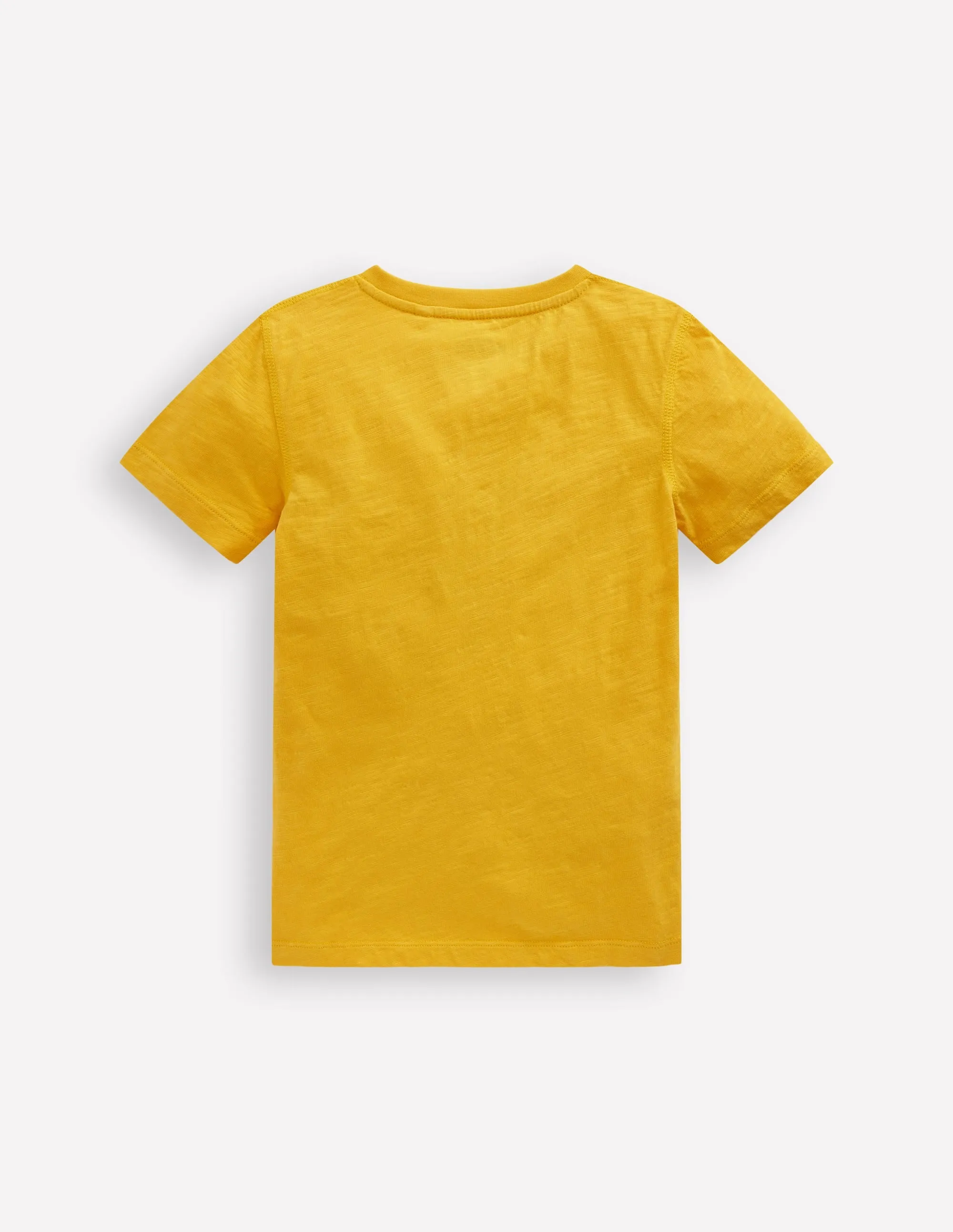Short Sleeve Henley T-Shirt-Yellow