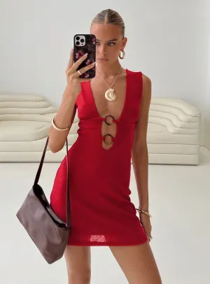 Steward Mini Dress Red Tall