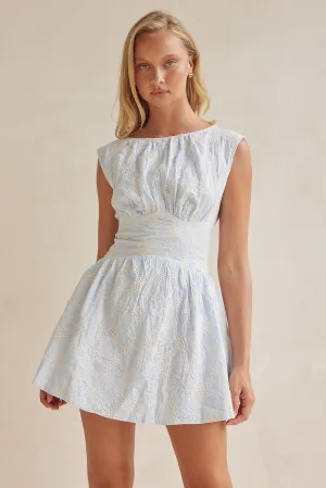Sutton Mini Dress (Blue)