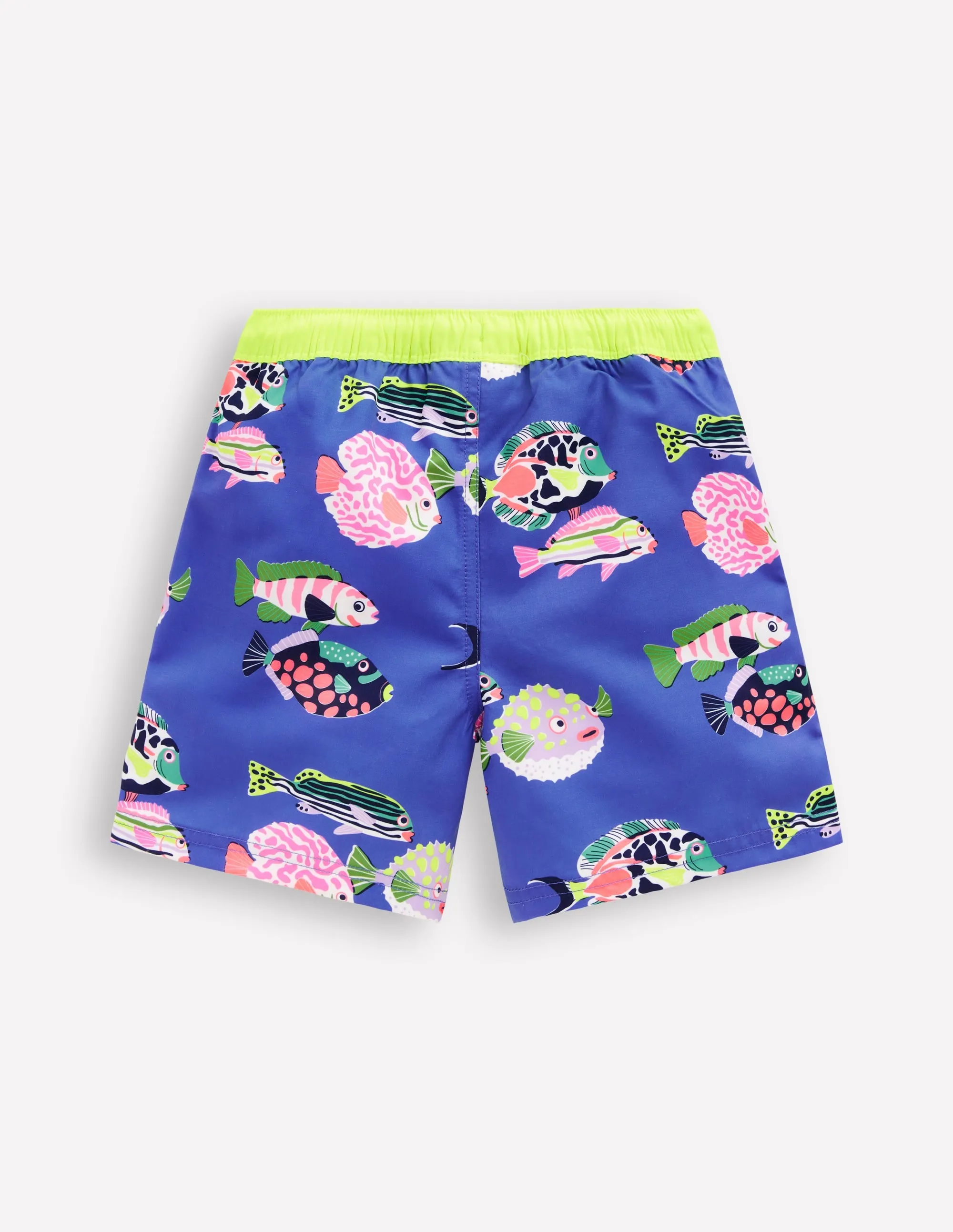 Swim Shorts-Blue Heron Fish