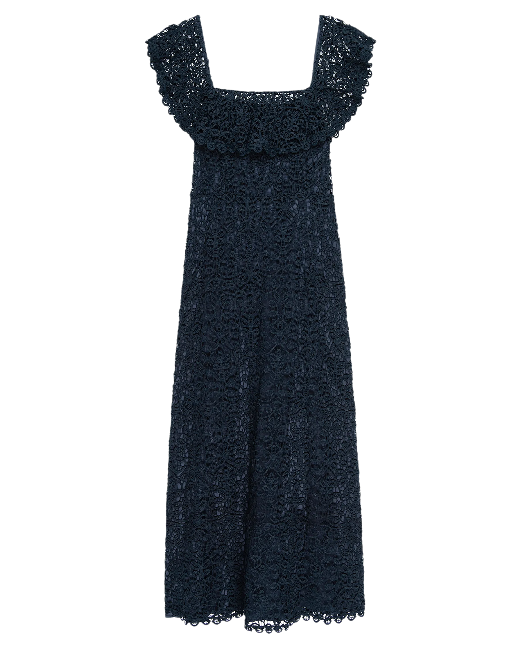The Balcony Dress. -- Navy