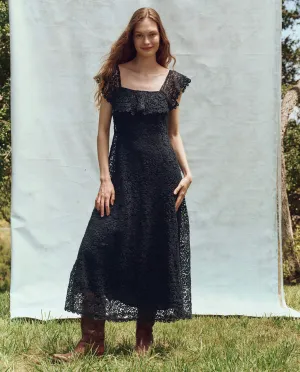 The Balcony Dress. -- Navy