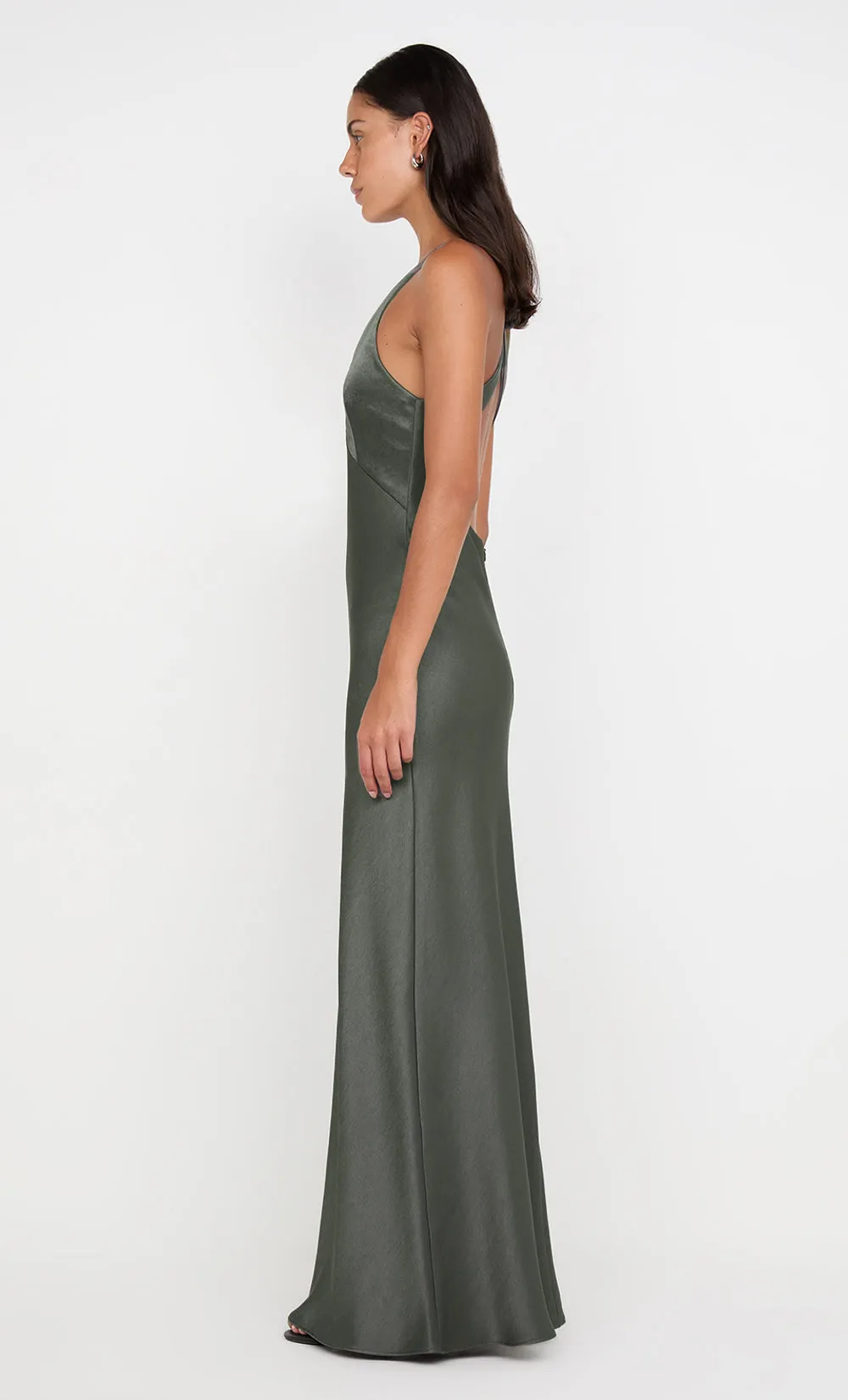 THE DREAMER V NECK DRESS - DARK WILLOW