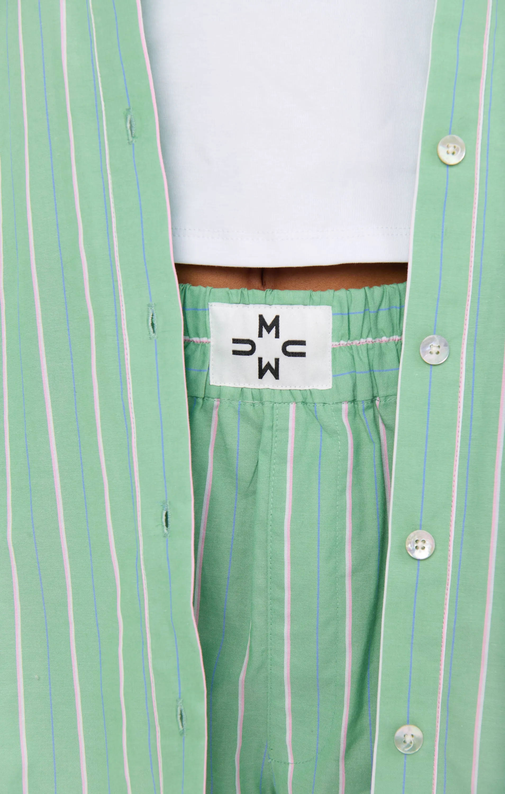 Tyler Boxer Shorts ~ Pistachio Stripe