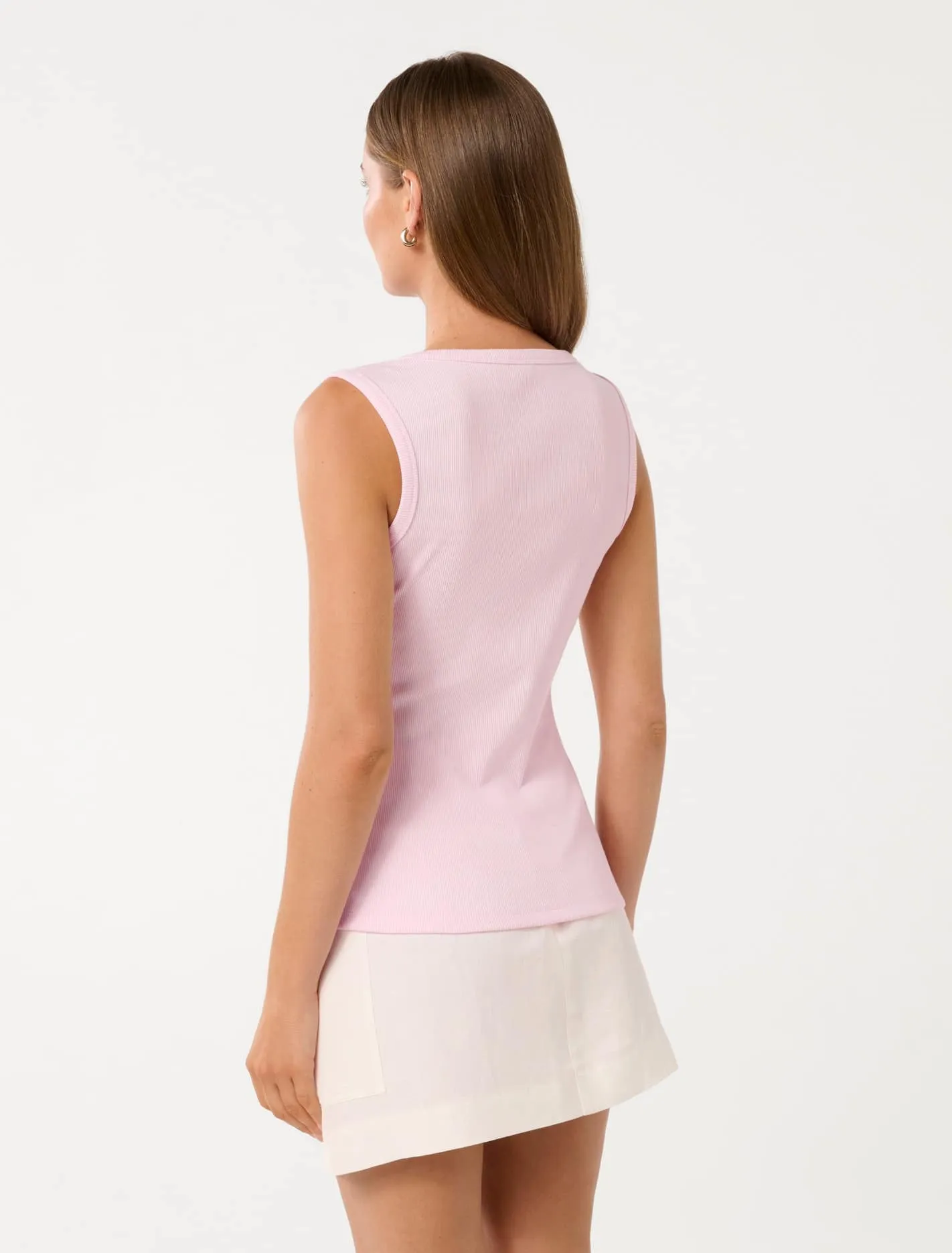 Violet Zip Front Rib Top