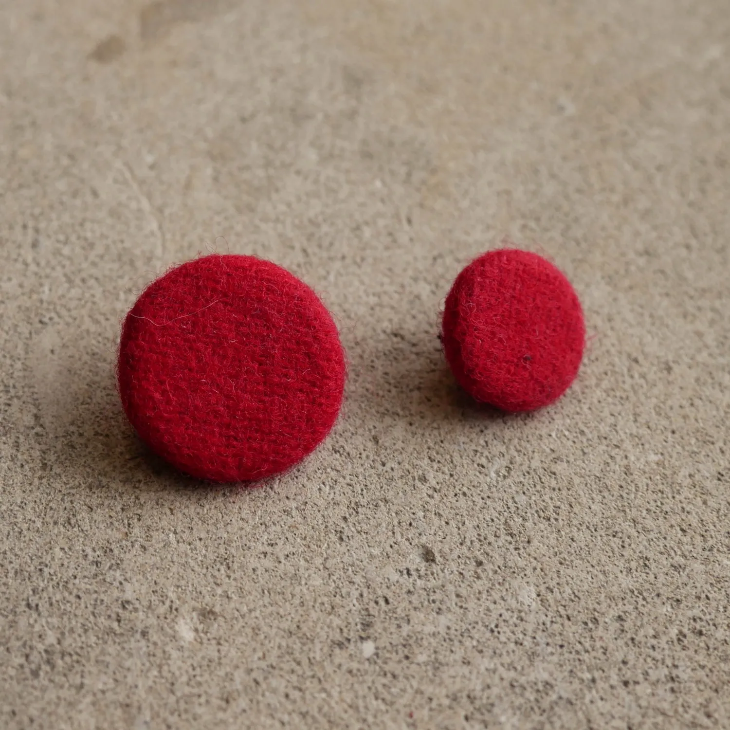 Wool Covered Buttons 5/8 or 7/8