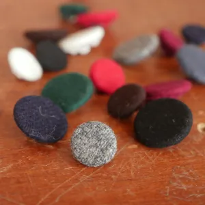 Wool Covered Buttons 5/8 or 7/8