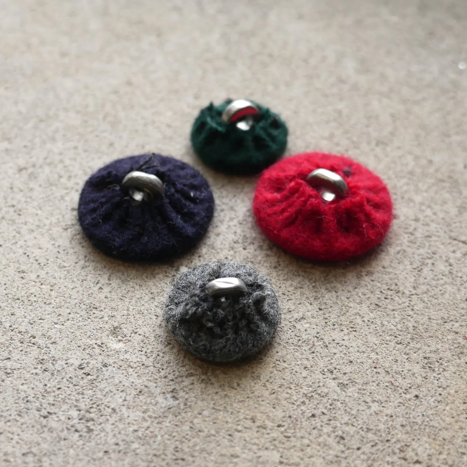 Wool Covered Buttons 5/8 or 7/8