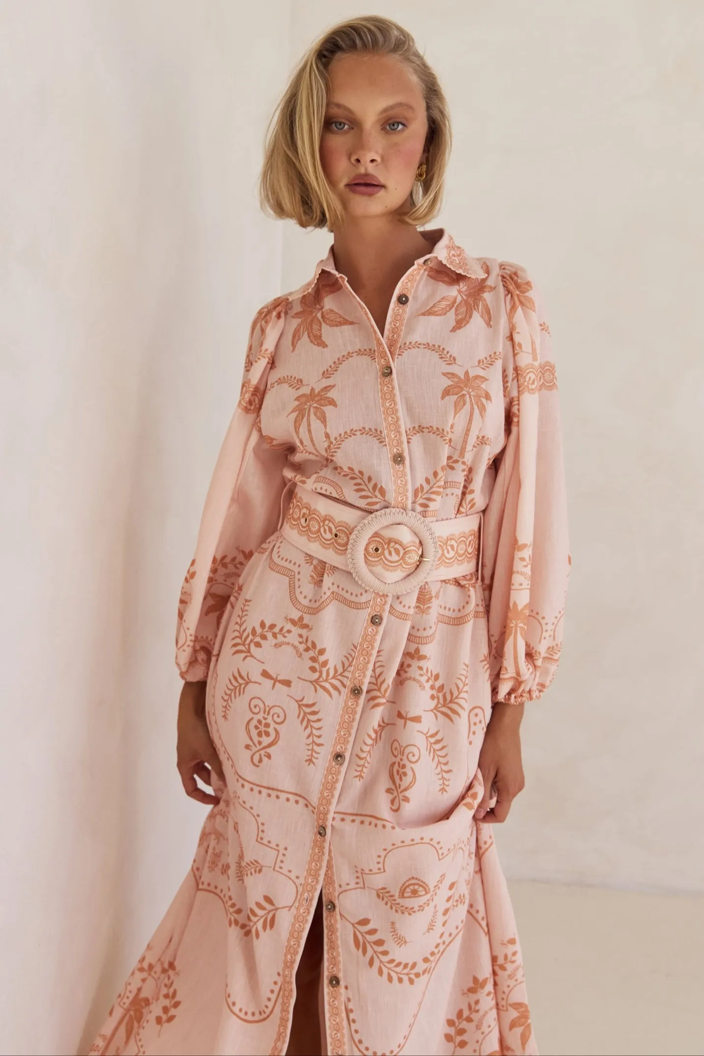 Xander Maxi Dress (Peach)