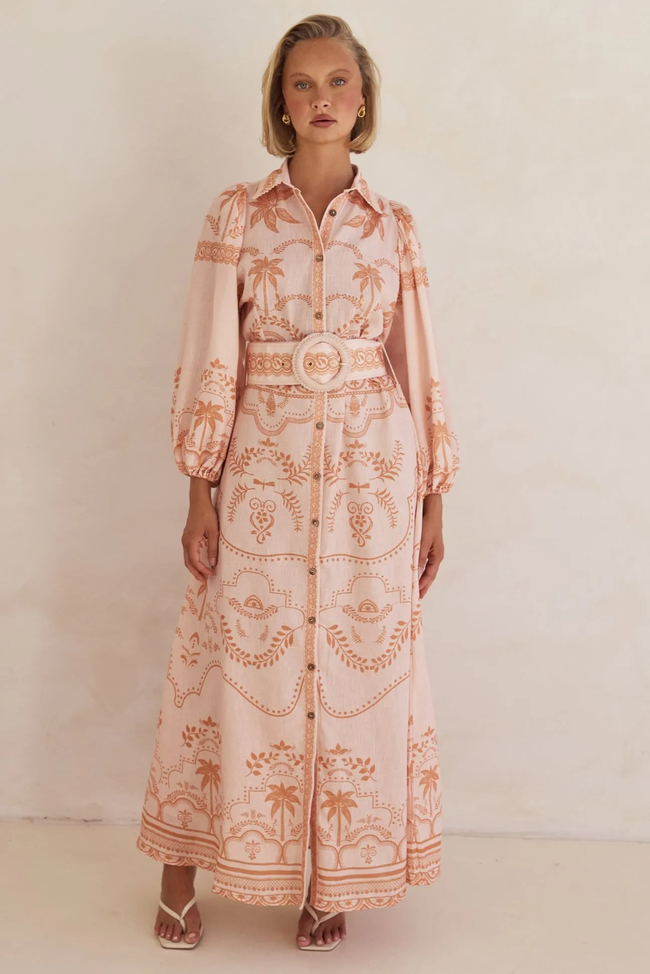 Xander Maxi Dress (Peach)