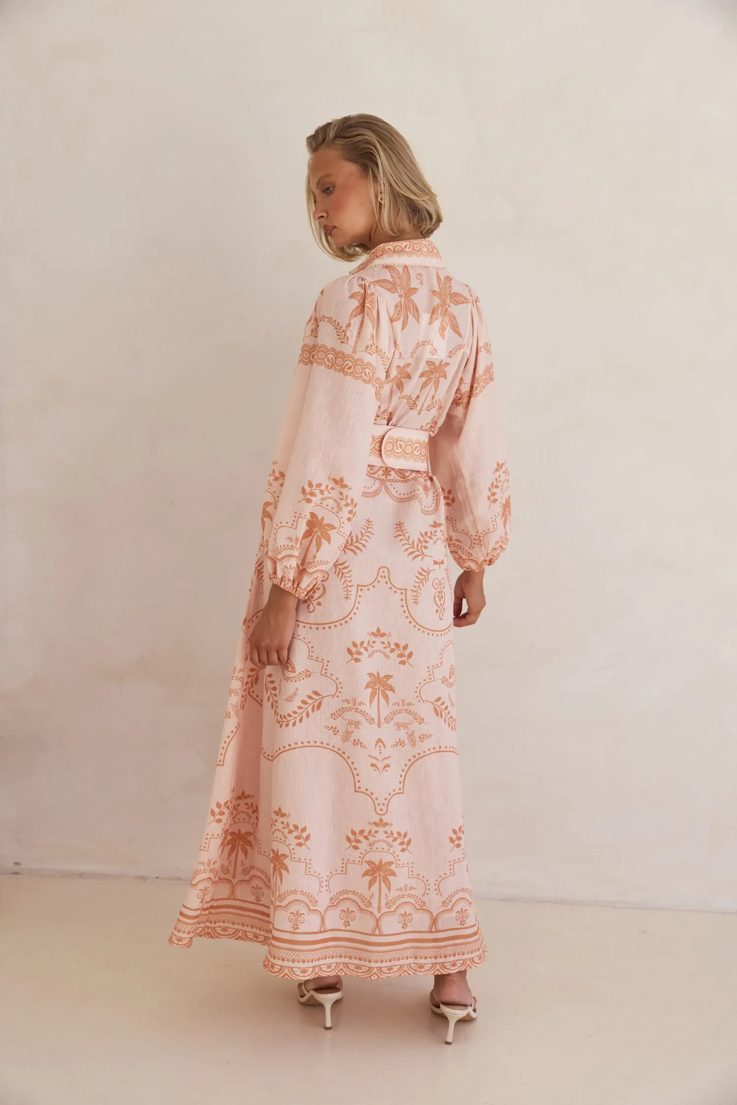 Xander Maxi Dress (Peach)