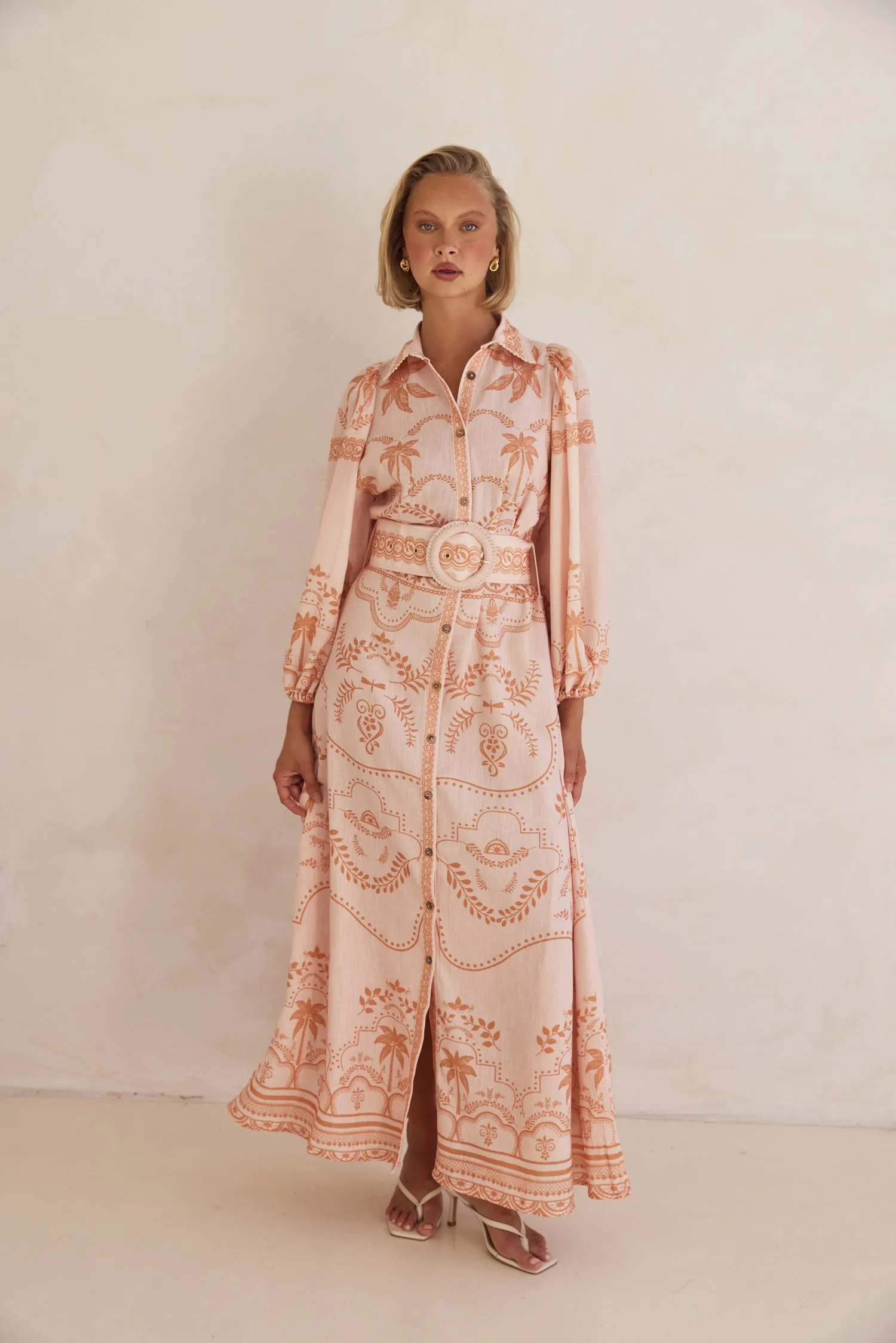 Xander Maxi Dress (Peach)