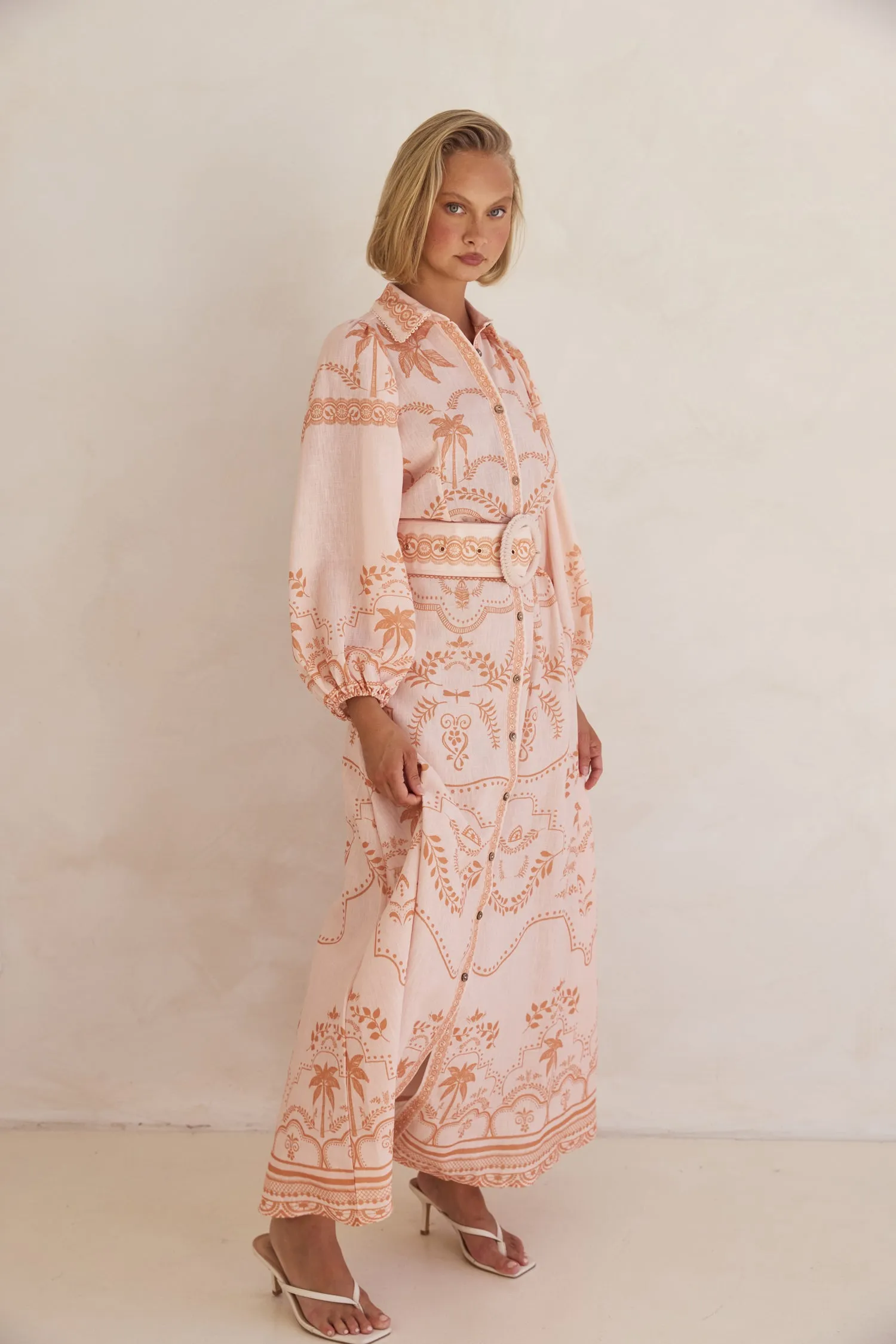 Xander Maxi Dress (Peach)