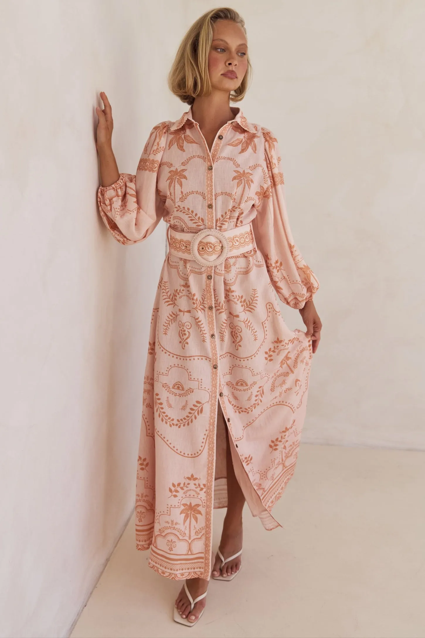 Xander Maxi Dress (Peach)
