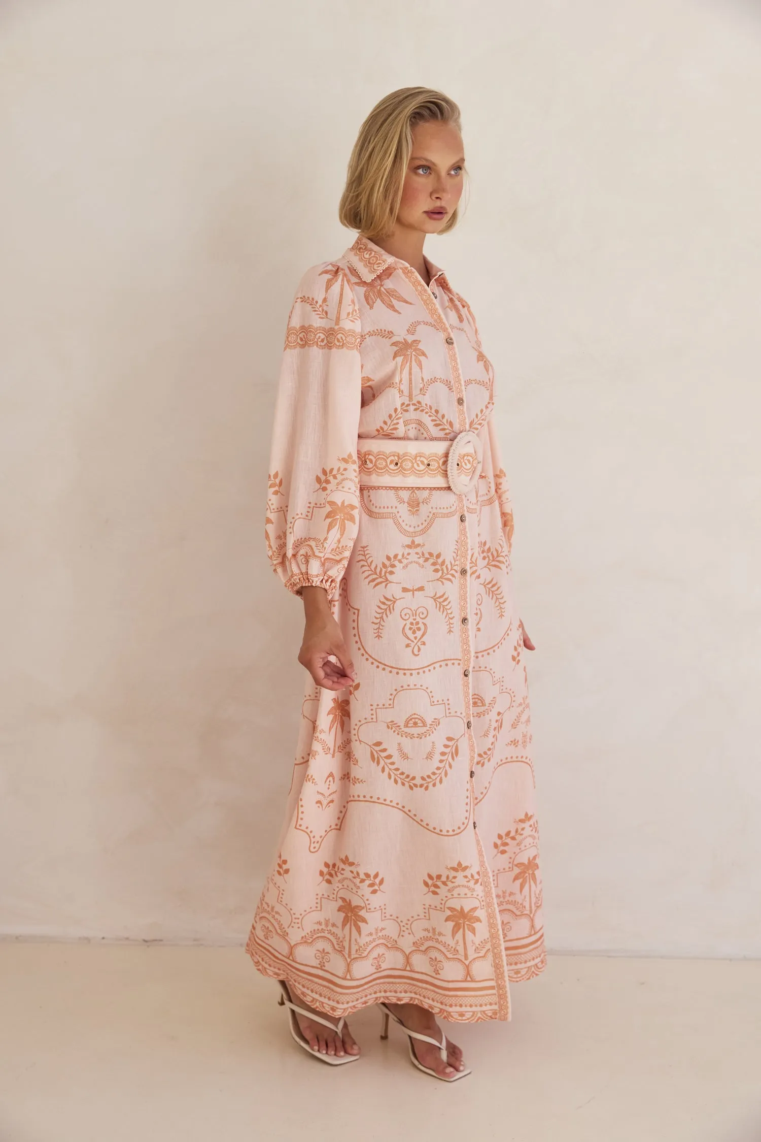 Xander Maxi Dress (Peach)