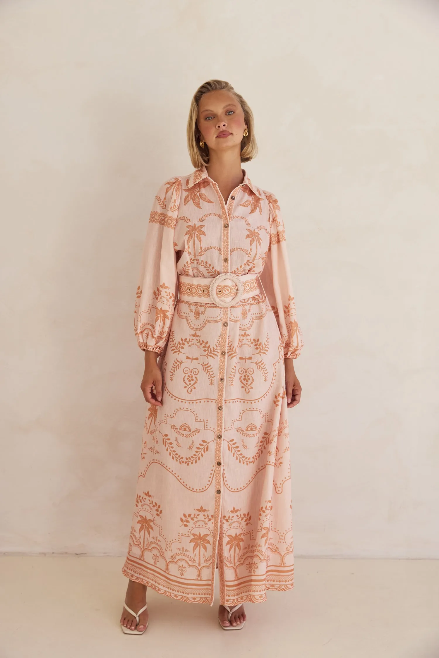 Xander Maxi Dress (Peach)